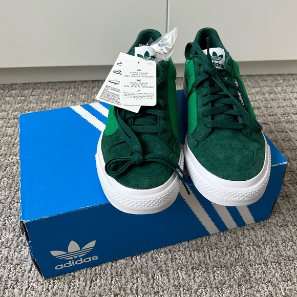 Adidas Originals Continental Vulc Sneaker Green Suede size men’s 8 / women’s 10 - Picture 2 of 9